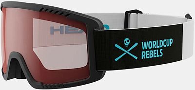 Превью Горнолыжная маска для пасмурной и снежной погоды Маска горнолыжная HEAD Contex Youth Black/Blue WCR/Red Tint (395325)